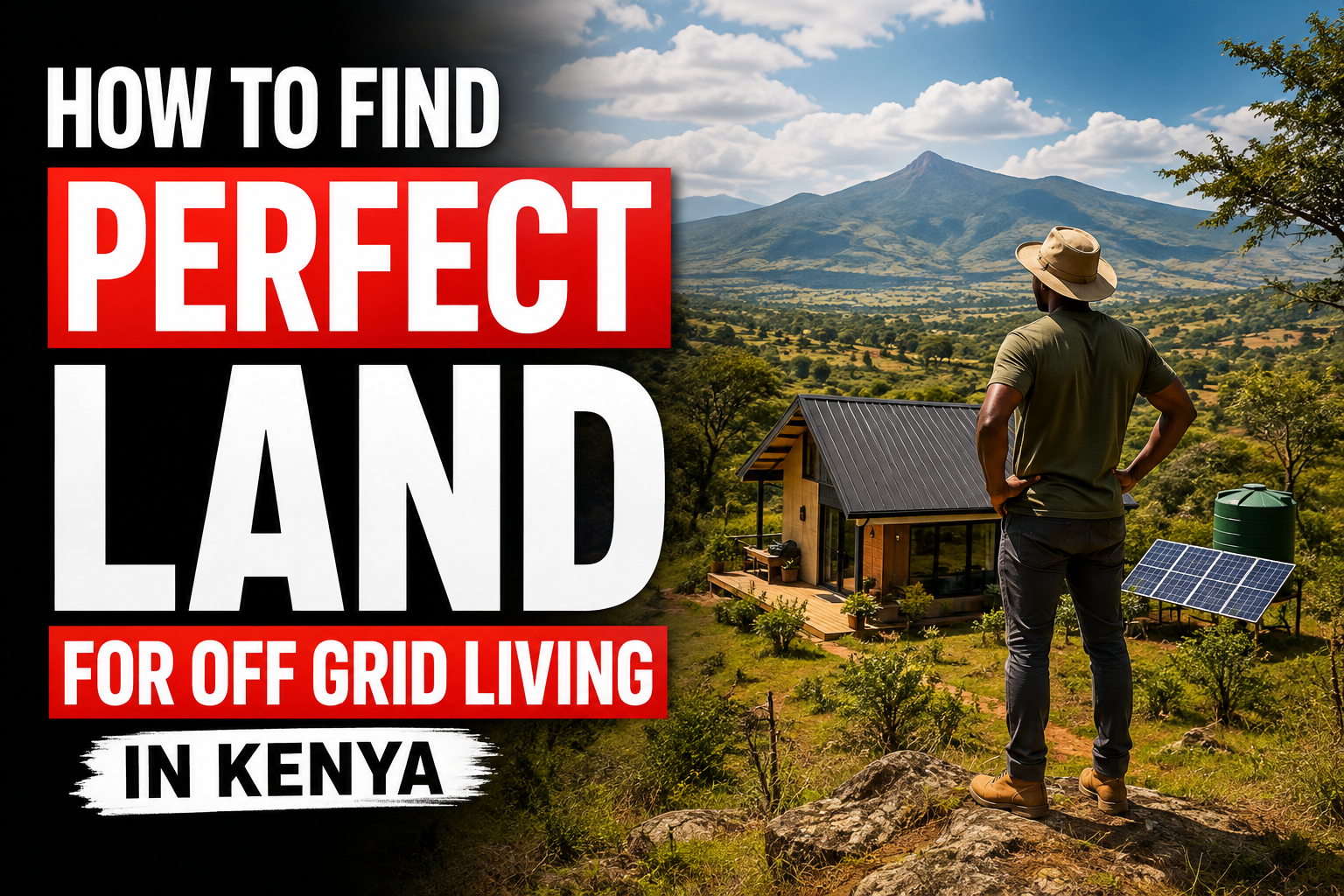 How to find perfect land for off grid living in Kenya